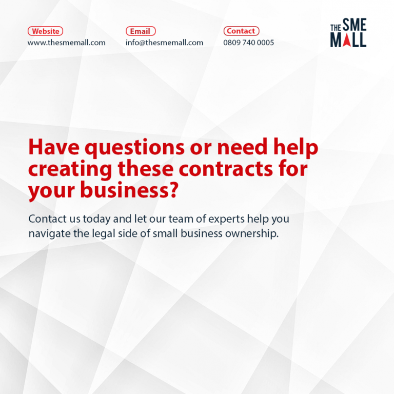 Have questions or need help creating these contract for your business?